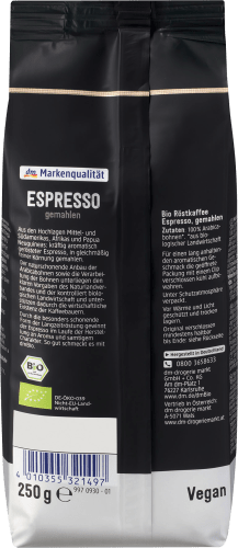 Kaffee, Espresso, gemahlen, Naturland, g 250
