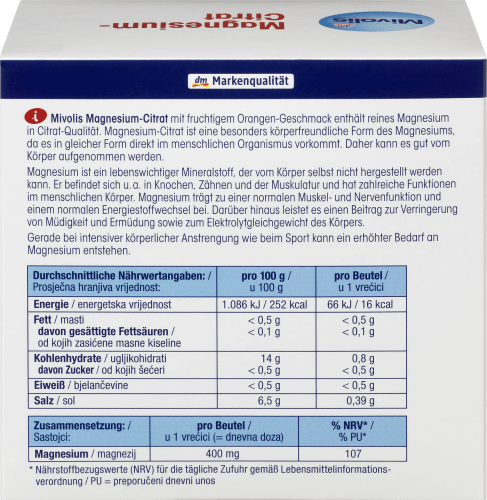 g Granulat 120 Magnesium-Citrat, Btl., 20