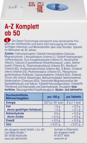 50, g St, Komplett A-Z 148 100 ab Tabletten
