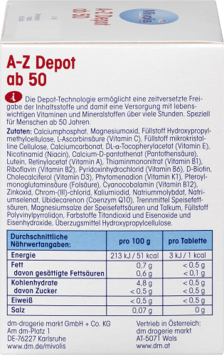 50, g St, 146 100 Tabletten, A-Z ab Depot