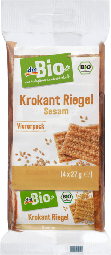 Krokant-Riegel, Sesam (4x27g), 108 g