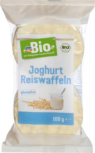 Waffeln, Reis mit Joghurt, 100 g | Knabberzeug
