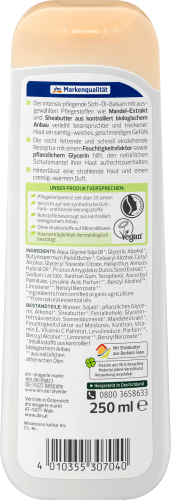 Bio-Sheabutter, Soft-Öl-Balsam Bodylotion 250 Bio-Mandel ml