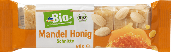 Mandel Honig Schnitte, 60 g | Müsliriegel & Fruchtriegel