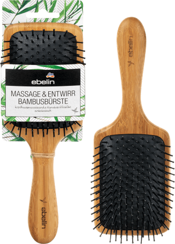Haarbürste, Bambusbürste Massage & 1 Entwirr, St