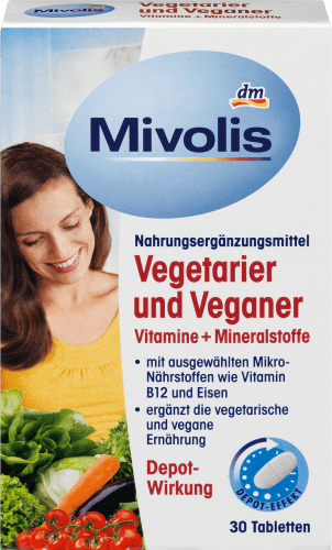 Vegetarier und Veganer Vitamine + Mineralstoffe, Tabletten 30 St., 46 g