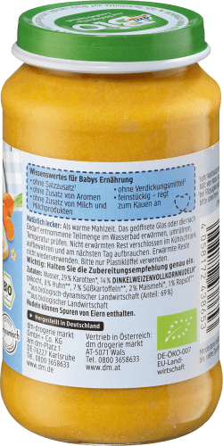 Süßkartoffel-Karottengemüse mit Nudeln g Huhn Monat, 220 dem ab Demeter, 8. 