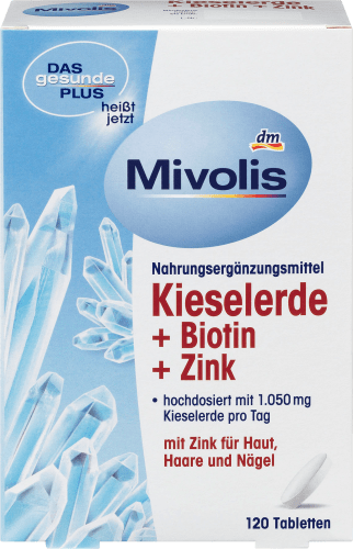 Kieselerde + Biotin + 148 Zink, Tabletten St., 120 g