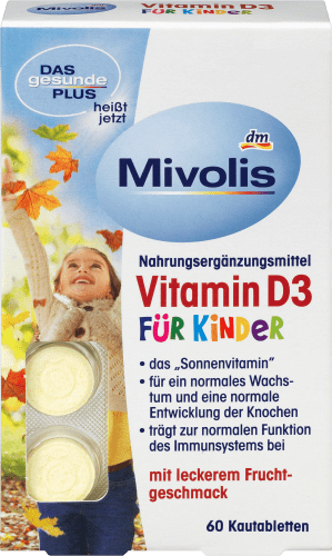 Vitamin D3 Kautabletten für Kinder, Kautabletten 60 St., 51 g