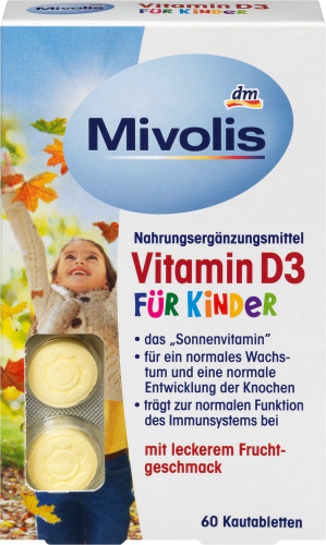 Vitamin D3 für Kinder, Kautabletten 60 St., 51 g
