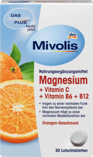 Magnesium + Vitamin + + St., 45 B12, g B6 Vitamin C 30 Lutschtabletten