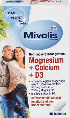 Magnesium + Calcium + D3, Tabletten 45 St., 100 g | Magnesium