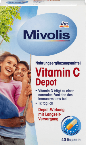 Fördermittel Vitamin C Depot, Kapseln 22 g St., 40