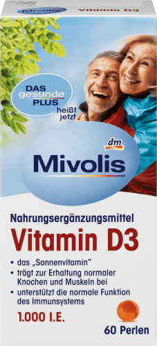 Vitamin D3, Perlen 60 St., 13,3 g