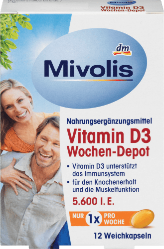 Vitamin D3 Wochen-Depot, Weichkapseln 12 St., 5 g