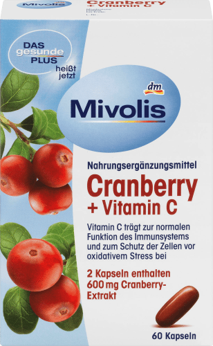 Cranberry + Vitamin C Kapseln 60 St., 62 g