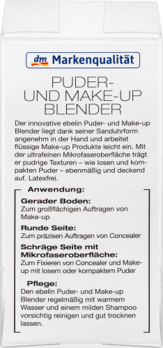 Puder- Blender, 1 und Make-up St