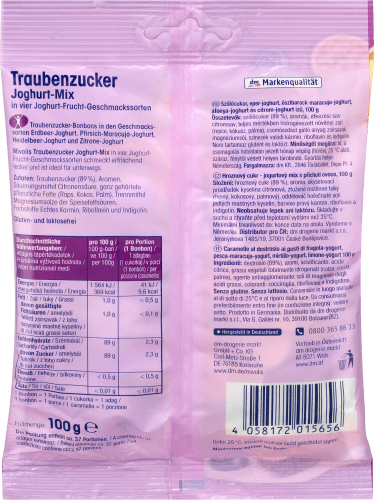 Joghurt-Mix, g 100 Traubenzucker