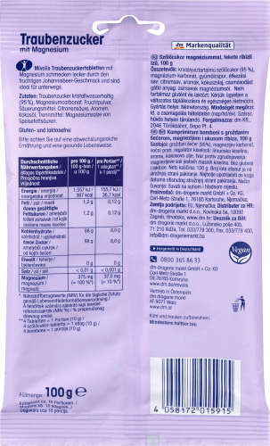 Traubenzucker Johannisbeere mit Magnesium, 100 g