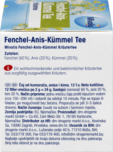 24 Tee, Kräuter-Tee, Kümmel Fenchel- Anis- g