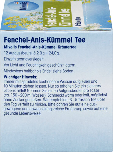 Kräuter-Tee, Fenchel- Kümmel Tee, g 24 Anis