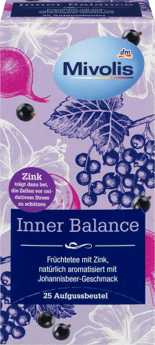 Inner Balance Tee mit Zink & Johannisbeer-Geschmack (25 x 2 g), 50 g