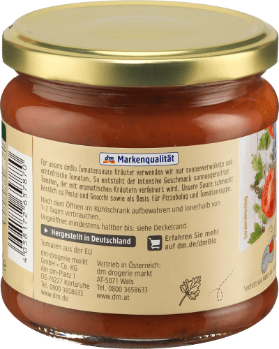 Sauce, Tomatensauce mit Kräutern, ml 350