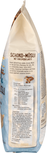 Schoko-Müsli mit Knusperflakes glutenfrei, g 375