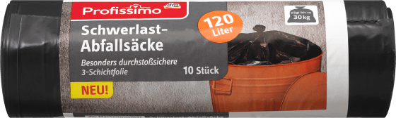 Recycling-Material, 10 Schwerlast 80% St nature 120L Abfallsack