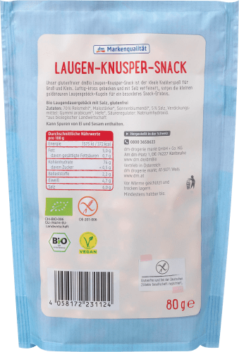 Laugen-Knusper-Snack glutenfrei, g 80