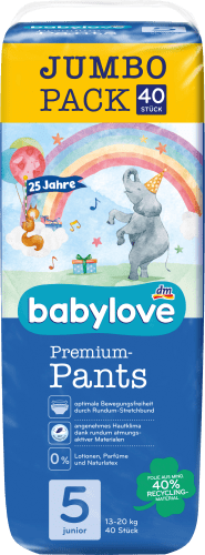 Pants Premium Gr. 5, Junior, 13-20 kg, Jumbo Pack, 40 St