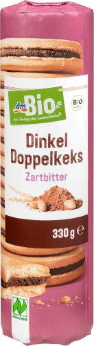 Kekse, Dinkel Doppelkeks Zartbitter, Naturland, g 330