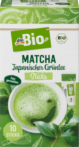 Grüner Tee, Matcha Sticks, japanischer Grüntee (10 x 2 g), 20 g