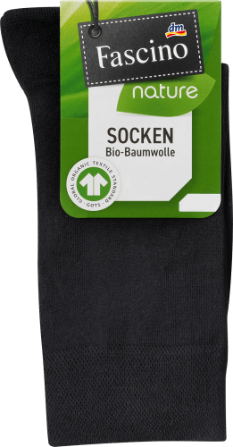 Socken mit Bio-Baumwolle, Gr. 35-38, schwarz, 1 St