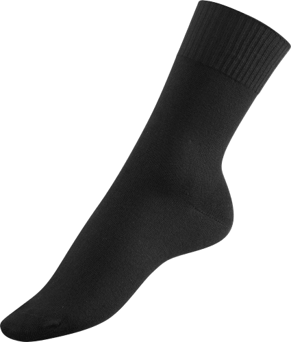 Socken ohne 35-38, Gummifäden, schwarz, St Gr. 1