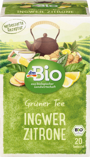 Grüner Tee Ingwer, Zitrone (20 Beutel), 40 g