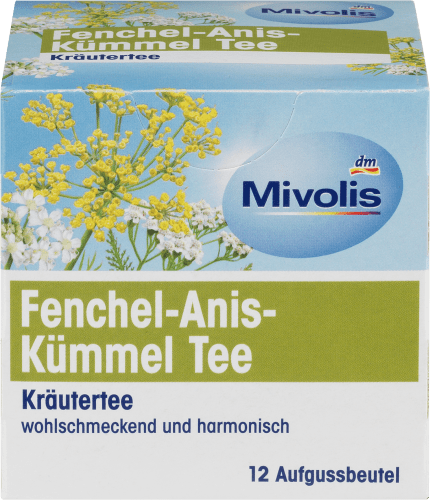 Kräutertee Fenchel, Beutel), Kümmel 12 Anis, (12 St