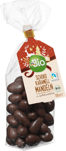 Schoko Karamell Mandeln, 130 g