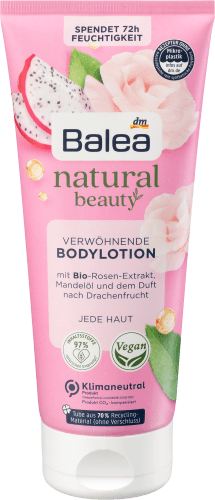 Bodylotion natural beauty Drachenfrucht, & 200 Rose ml