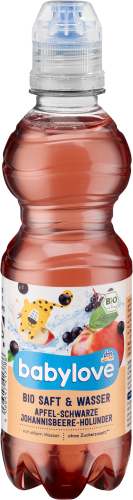 Saft & Wasser Apfel-Schwarze Johannisbeere-Holunder, 330 ml