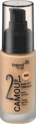 Foundation  2 in1 Camou Make-up & Concealer Nude 009, 30 ml