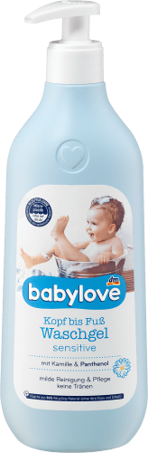 Baby Waschgel Kopf bis Fuß sensitive, 500 ml