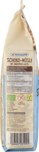 Müsli, Schoko mit & Knusperflakes glutenfrei, g Zartbitter-Schokolade, 375