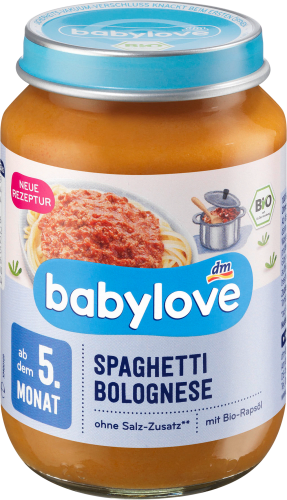 dem Spaghetti Menü g ab Monat, 5. 190 Bolognese
