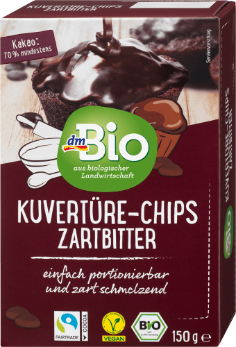 Kuvertüre-Chips, Zartbitter, 150 g