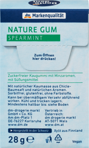 Kaugummi Nature Gum Spearmint, g 28