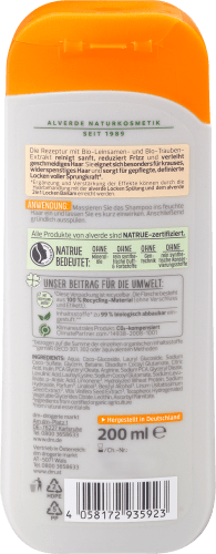 Shampoo ml Bio-Traube, 200 Bio-Leinsamen, Locken