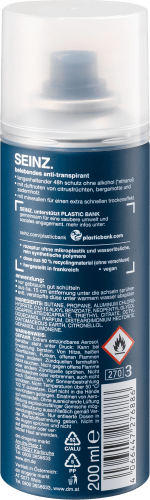 SEINZ. Deospray Antitranspirant Sport, 200 ml