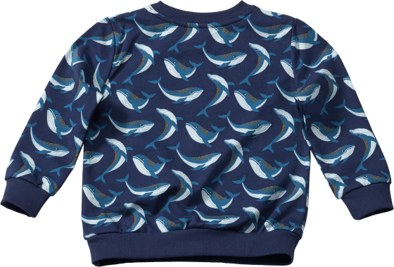 Climate Gr. mit 1 Wal-Muster, 104, Sweatshirt blau, Pro St