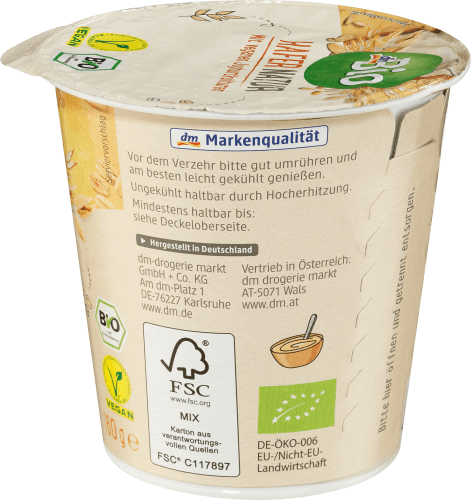 Joghurtalternative Hafer Natur, 160 g